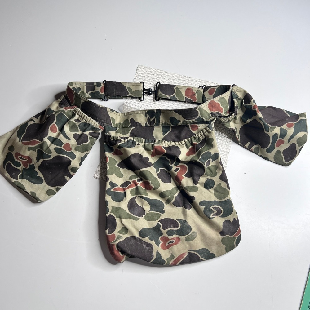 Vintage Walls Master Made Duck Hunter Camo Hunting Game Bag Shell Belt USA Made